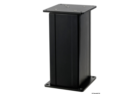 Gamba tavolo elettrica quadra 3 stadi (378-778mm) 24V nera 