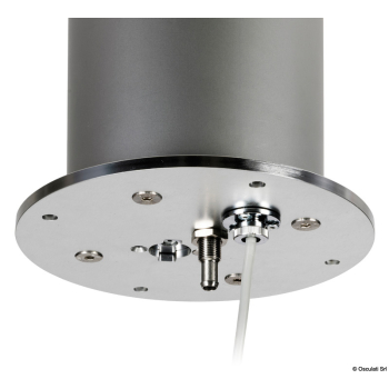 Gamba tavolo rotonda 3 stadi(378-778mm) 24V silver 