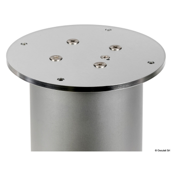 Gamba tavolo rotonda antirotazione 3 stadi 24V argento 