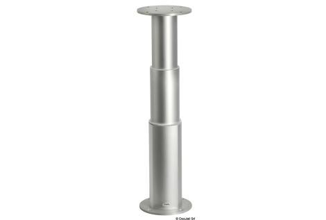 Gamba tavolo tri-telescopica rotonda 24V allum. 