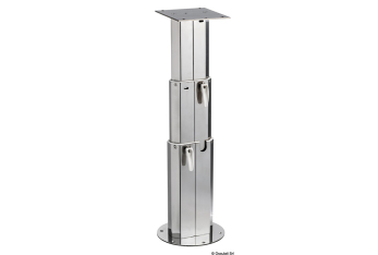 Gamba telescopica in acciaio inox per tavolo  