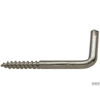 Gancetto a l 40mm con vite in acciaio  inox