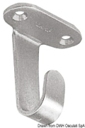 Gancio inox a soffitto mm 33 