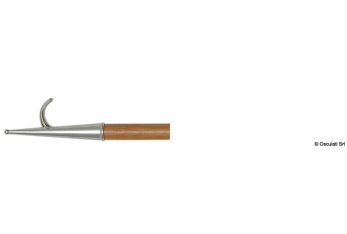 Gancio accosto ottone cromato/legno 200 cm 