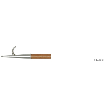 Gancio accosto ottone cromato/legno 200 cm 
