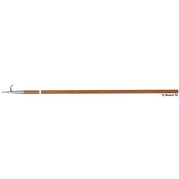 Gancio accosto ottone cromato/legno 200 cm 
