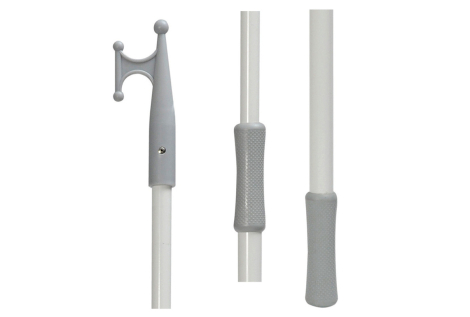 Gancio accosto telescopico Color bianco 