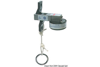 Gancio idrostatico per zattera 