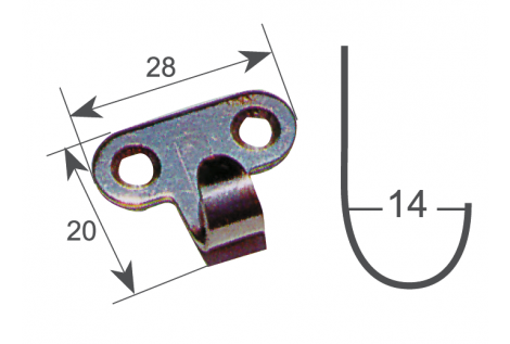 Gancio A T In Acciaio Inox Per Apertura Chiusini E Coperchi – 43 Cm – EXCEART