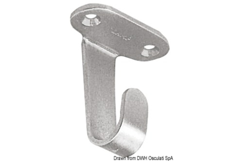 Gancio inox a soffitto mm 33 