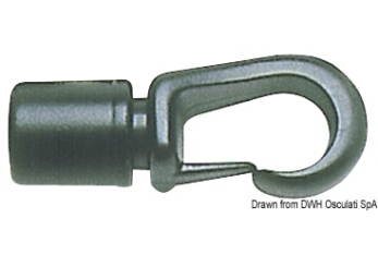 Gancio nylon a scatto 8 mm 