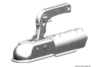 Gancio traino tondo 50 mm max 750 kg 