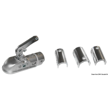 Gancio traino tondo da 35 a 50 cm max 2000 kg 