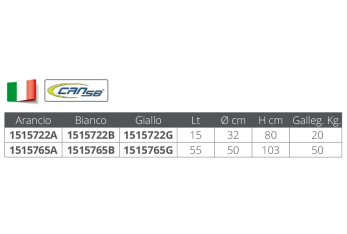 GAVITELLO ARANCIO C/ASTA LT.22