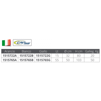 GAVITELLO ARANCIO C/ASTA LT.22