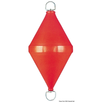 Gavitello bicono 320 x 800 mm rosso 