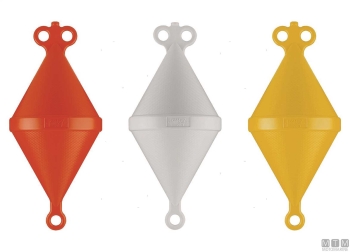 Gavitello Bicono Osculati Giallo - Diametro 27cm Altezza 60cm Per Nautica