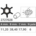 Girante johnson/ev. 2/4t 4/8 hp