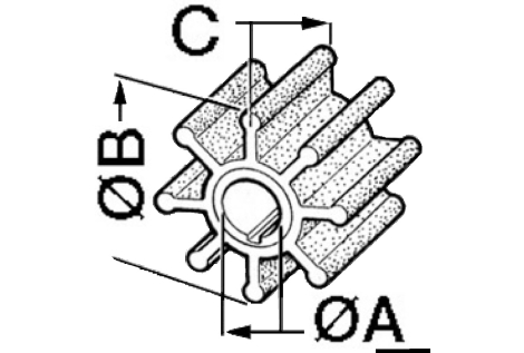 Girante MERCURY 18/40 HP 
