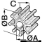 Girante MERCURY 4/6 HP 