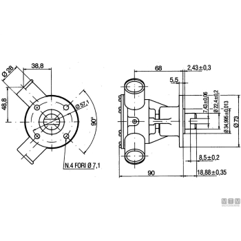 Girante npr d57 di15.8 h31 bb-12p 