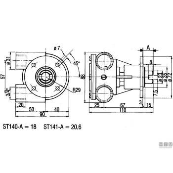 Girante npr d57 di15.8 h31 bb-12p 