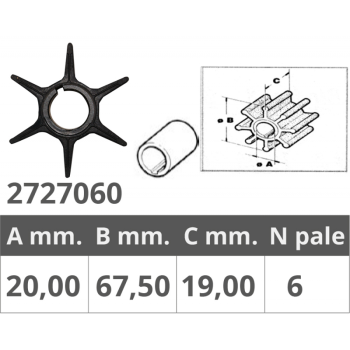 Girante suzuki 2t dt50-60-75-85