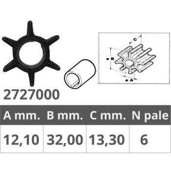 Girante whitehead 2t 6-12 hp