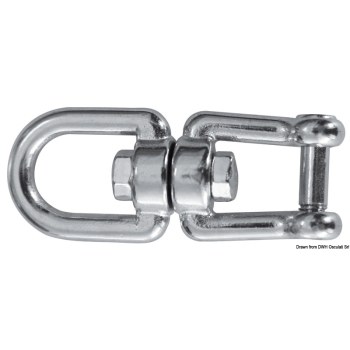 Girella inox occhio/grillo con perno a filo 10 mm 