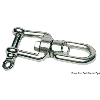 Girella inox occhio/grillo con perno a filo 10 mm 