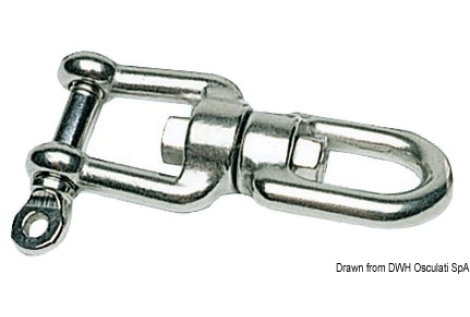 Girella inox occhio/grillo con perno a filo 10 mm 