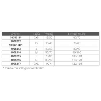 GIUBBOTTO MARTINICA 40/50KG. 150N.