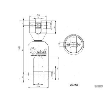 Giunto ancora olimpic catena d13mm acciaio inox 316