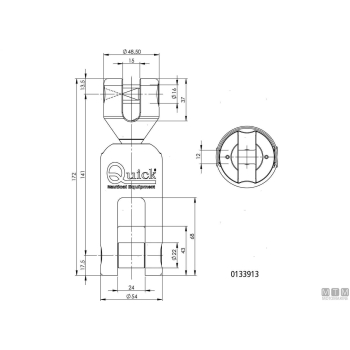 Giunto ancora olimpic catena d14mm acciaio inox 316