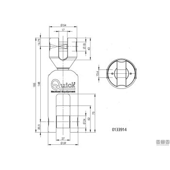 Giunto ancora olimpic catena d14mm acciaio inox 316