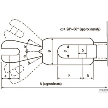 Giunto ancora ultra catena d6/8mm acciaio inox 316