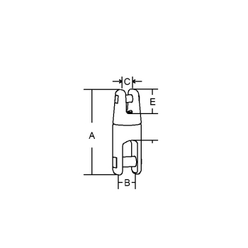 Giunto inox 316 girevole Ø mm.6-8