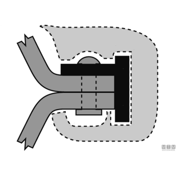 Giunto profili t2 bianco