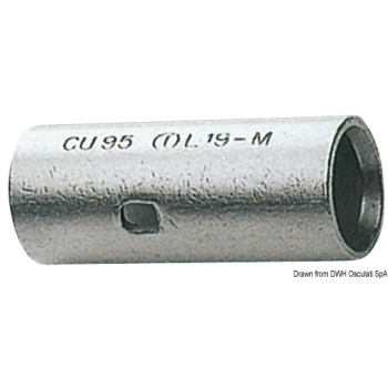 Giunto testa-testa rame 40,5 mm cavo 50 mm² 