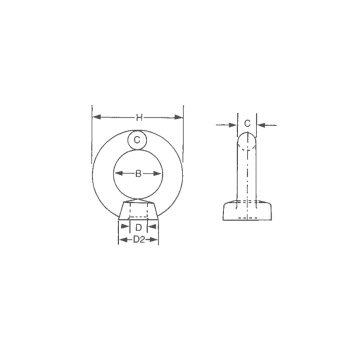 Golfare inox 316 femmina Ø mm.6