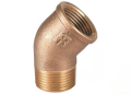Gomito 45 f-m 3/8 brz