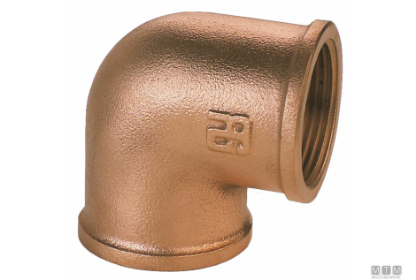 Gomito f-f 2"1/2 brz