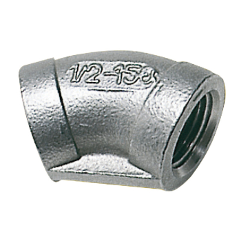 Gomito inox femmina/femmina 45° 1" 1/2 