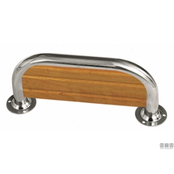 Gradino/maniglia inox/legno< 