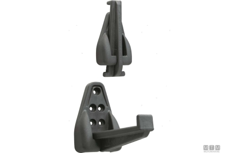 Gradino pieghevole mast-step grigio 