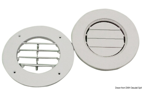 Griglia ABS bianco 163 mm 