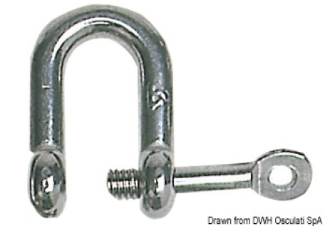 Grillo inox a U asse imperdibile 4 mm 