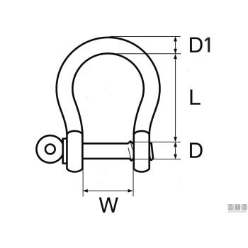 Grillo omega zincato h.duty d10mm< 
