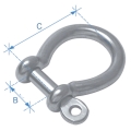 Grillo per ancora ad Omega, zincato, Diam. 12mm