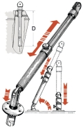 Gruetta telescopica lega leggera max 280 kg 